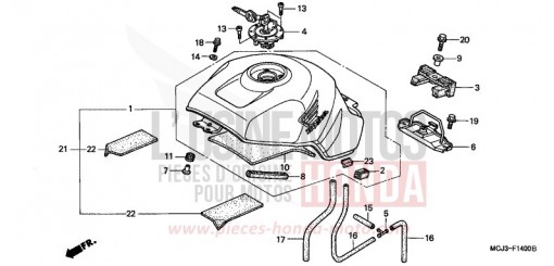 FUEL TANK (CBR900RRY,1/RE1) CBR900RR1 de 2001